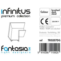 Fantasia INFINITUS L-connector staal