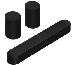 Surroundset Beam (Gen 2) + 2x Era 100 Black Sonos