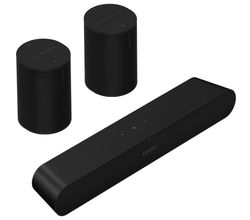 Surroundset Ray + 2x Era 100 Black Sonos