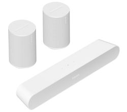 Surroundset Ray + 2x Era 100 White Sonos