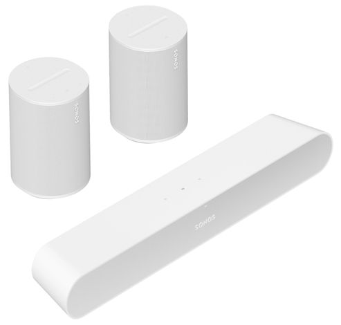 Surroundset Ray + 2x Era 100 White  Sonos