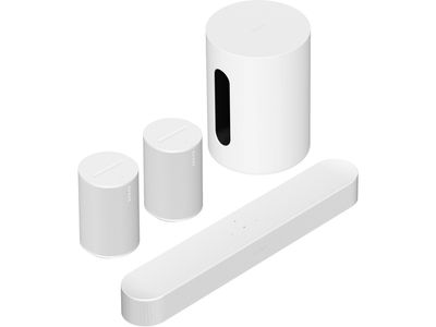 Meeslepende set met Beam (Gen 2) + Sub mini + 2x Era 100 White