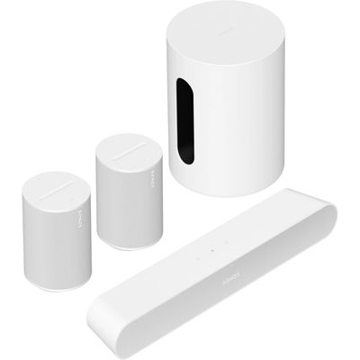 Meeslepende set Ray + Sub mini + 2x Era 100 White  Sonos