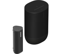 Draagbare Set Move2 + Roam Black Sonos