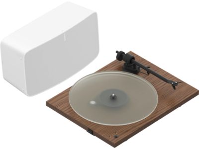 Platenspelerset Five + Pro-Ject Walnut