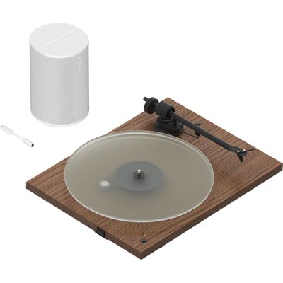 Essentiële platenspelerset Era 100 + Lijningangsadapter + platenspeler Brown Sonos