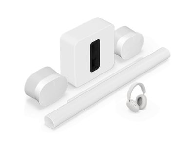 Premium persoonlijke entertainmentset met Arc Ultra + Ace + Sub 4 + 2xEra 300 Wit