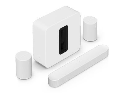 Premium meeslepende set met Beam + Sub 4 + 2x Era 100 Wit