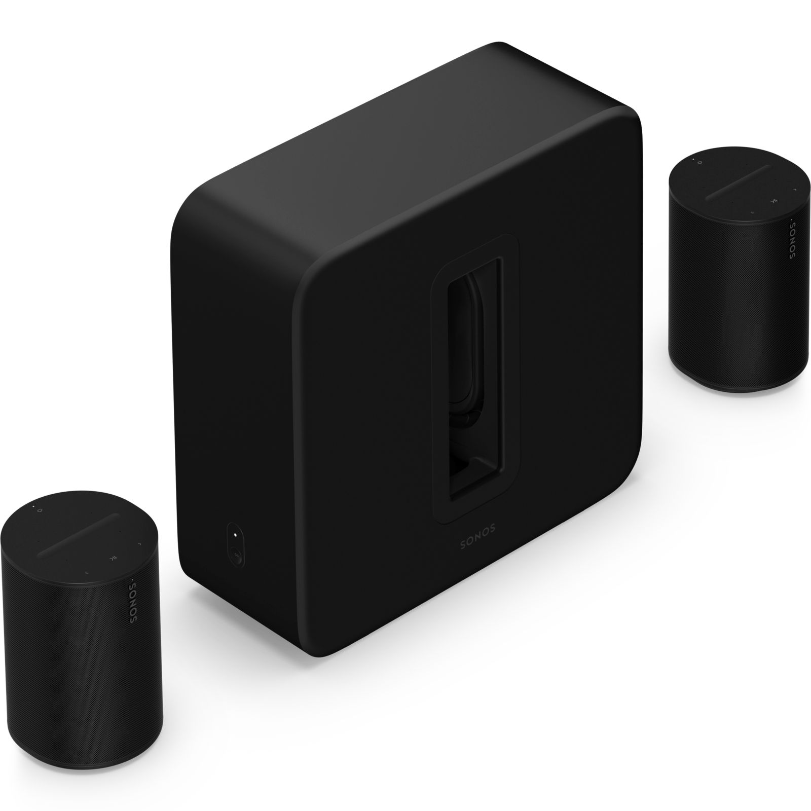 Premium home cinema-aanvulset Sub 4 + 2x Era 100 Zwart