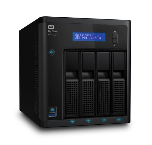 My Cloud PR4100 3.5 Inch 4 bay My Cloud Pro series NAS, 24TB, Zwart  Western Digital