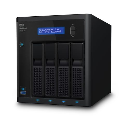 My Cloud PR4100 3.5 Inch 4 bay My Cloud Pro series NAS, 24TB, Zwart  Western Digital