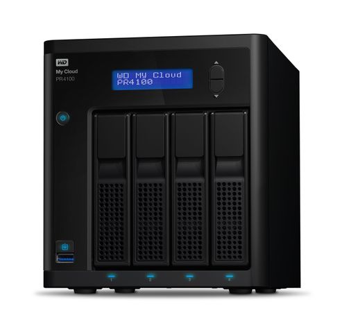 My Cloud PR4100 3.5 Inch 4 bay My Cloud Pro series NAS, 24TB, Zwart  Western Digital