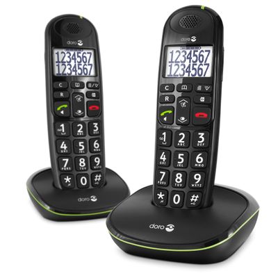 PhoneEasy 110 Duo Zwart Doro