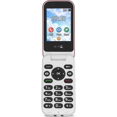 7030 Klaptelefoon 4G (Rood-Wit)  Doro