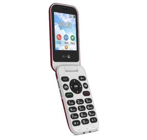 7030 Klaptelefoon 4G (Rood-Wit)  Doro