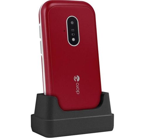 7030 Klaptelefoon 4G (Rood-Wit)  Doro