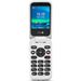 Doro 6820 Eenvoudige Klaptelefoon 4G (Zwart-Wit)