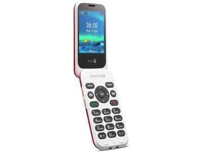 6880 Eenvoudige Klaptelefoon 4G (Rood-Wit)