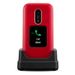 Doro 6880 Eenvoudige Klaptelefoon 4G (Rood-Wit)