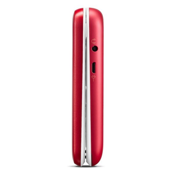 Doro 6880 Eenvoudige Klaptelefoon 4G (Rood-Wit)