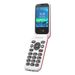 Doro 6880 Eenvoudige Klaptelefoon 4G (Rood-Wit)