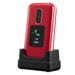 Doro 6880 Eenvoudige Klaptelefoon 4G (Rood-Wit)