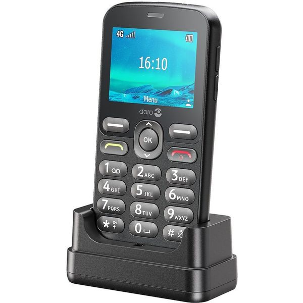 Doro 1880 Eenvoudige Senioren GSM 4G Zwart