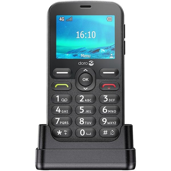 Doro 1880 Eenvoudige Senioren GSM 4G Zwart