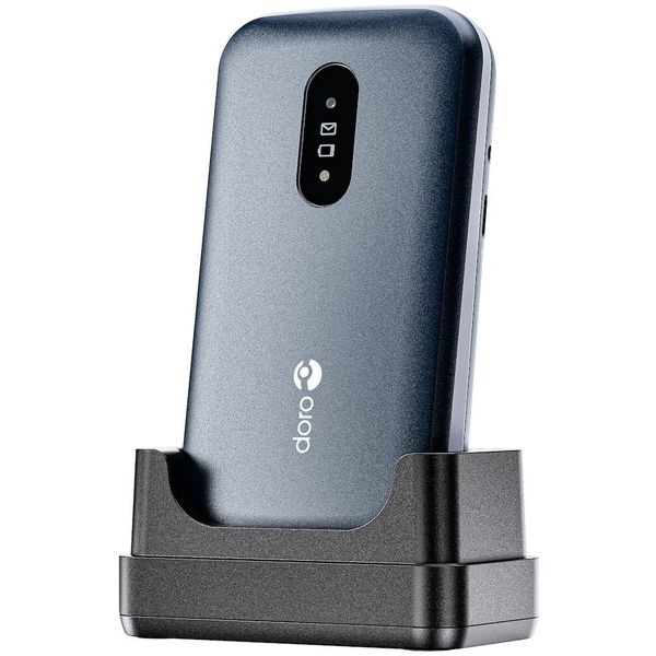 Doro 2820 Gebruiksvriendelijke mobiele 4G-telefoon met groot beeldscherm blauw/wit