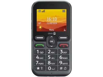 Leva 10 Eenvoudige senioren gsm - 4G (Zwart)