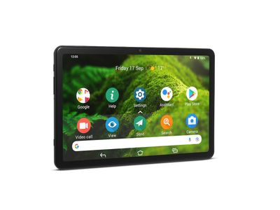 Senioren Tablet - 10,4 Inch - 32GB - Android 12 - Enorm Luid - Grote Iconen Graphite