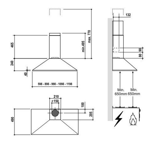 Traditional 90 Zwart/Chroom  AGA