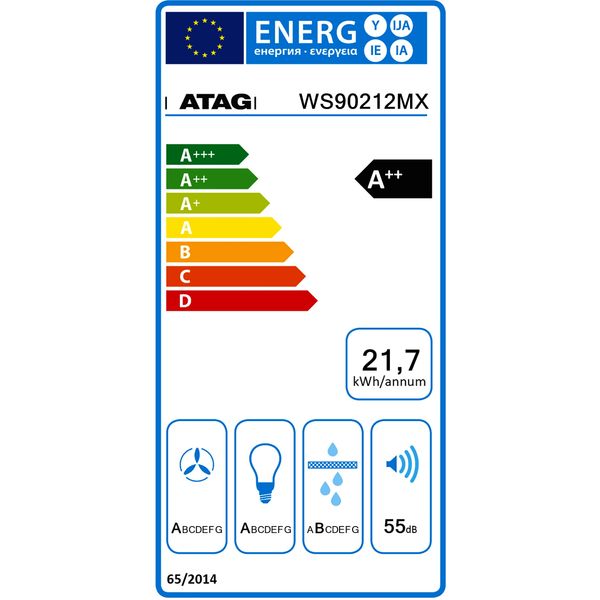 WS90212MX WANDAFZUIGKAP 90CM M.MOTOR ATA 