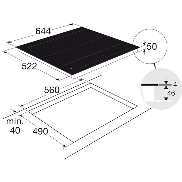 Inductiekookplaat met Celsius°Cooking™ (64 cm) HI26471SV 