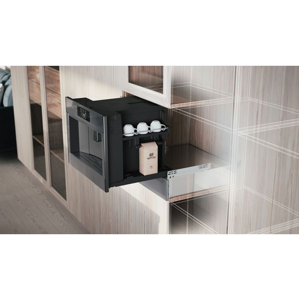 Inbouw koffiemachine Pearl Grey met TFT-touchdisplay CM4585M 