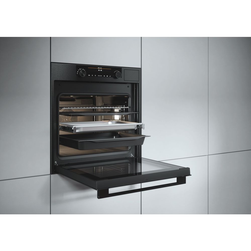 Atag Stoomoven Combi-stoomoven Black Steel met groot kleurendisplay CS66121D