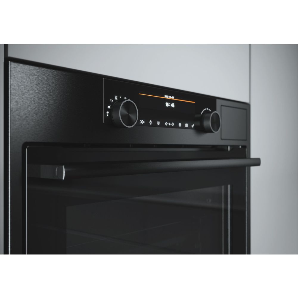 Atag Stoomoven Combi-stoomoven Black Steel met groot kleurendisplay CS66121D