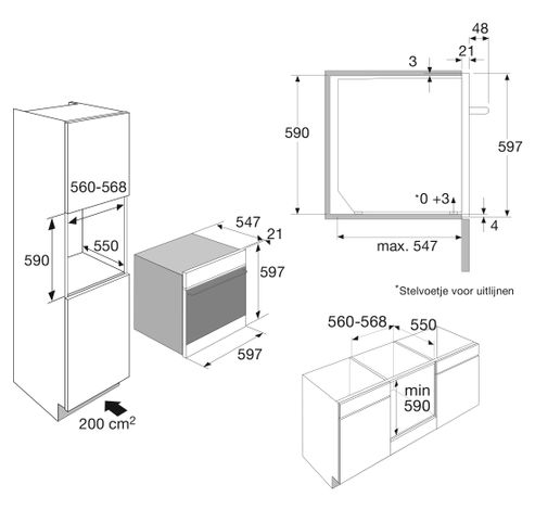 Combi-stoomoven Grafiet met kleurendisplay CS6695C  Atag