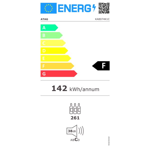 Cave à vin sur pied 1 zone - ConnectLife (192 cm) KA8074K1C 