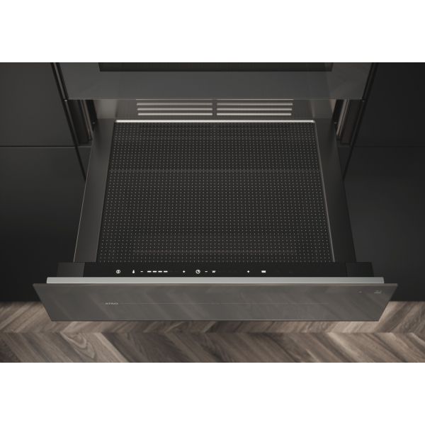 Warmhoudlade Pearl Grey met touch-control WD1785M 