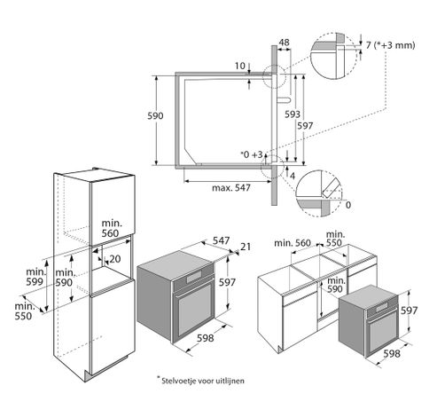 Four à pyrolyse gris perle avec écran tactile TFT ZX6685M  Atag