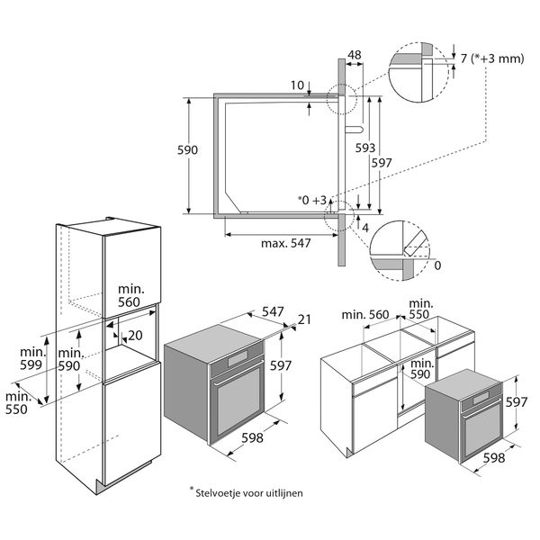 Four à pyrolyse gris perle avec écran tactile TFT ZX6685M 