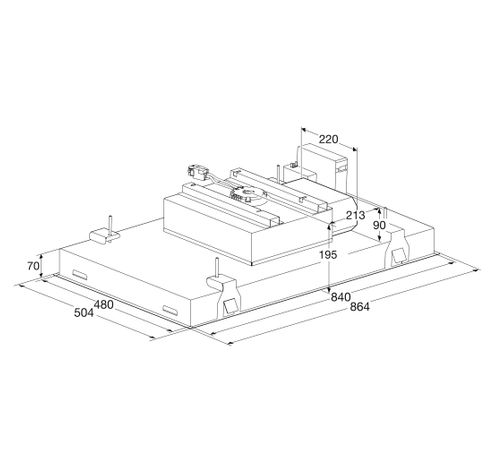 CU9054MG Plafondunit (90 cm)  Atag