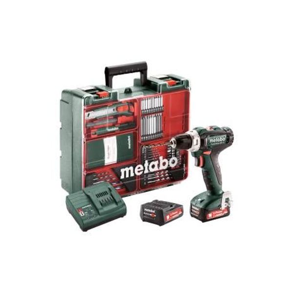 Metabo 601036870 ACCU BOOR- EN SCHROEFMACHINE POWERMAXX BS 12 MW 12V LI 12V 2X2,0AH SC 30 + 74 ACCESSOIRES