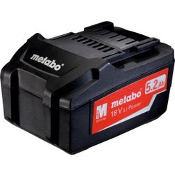 Metabo 625592000 BATTERIJ LI-POWER 18V 5,2AH 18V LI-POWER 18V 5,2AH