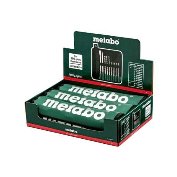 Metabo 630824000 BOOR- EN BEITELSET SDS-PLUS CLASSIC 10ST