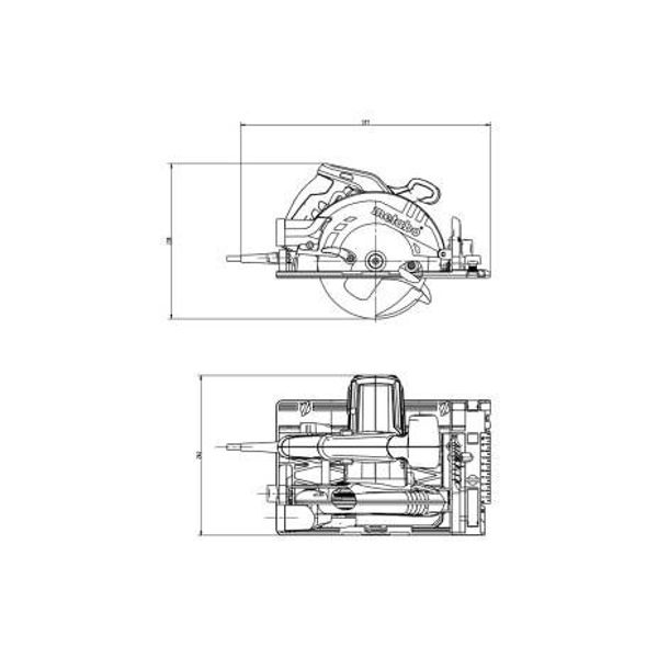 Metabo 691064000 HANDCIRKELZAAG KS 55 FS SET 230V + GELEIDERAIL FS 160