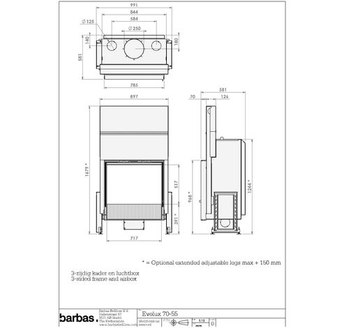 Evolux 70/55  Barbas