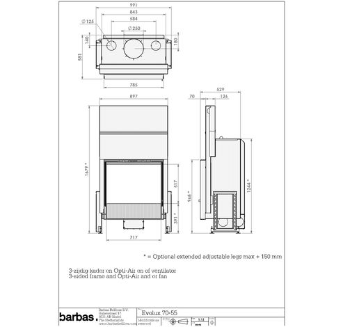 Evolux 70/55  Barbas