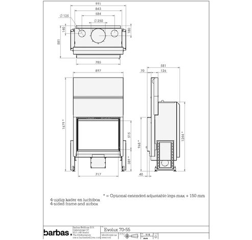 Evolux 70/55  Barbas